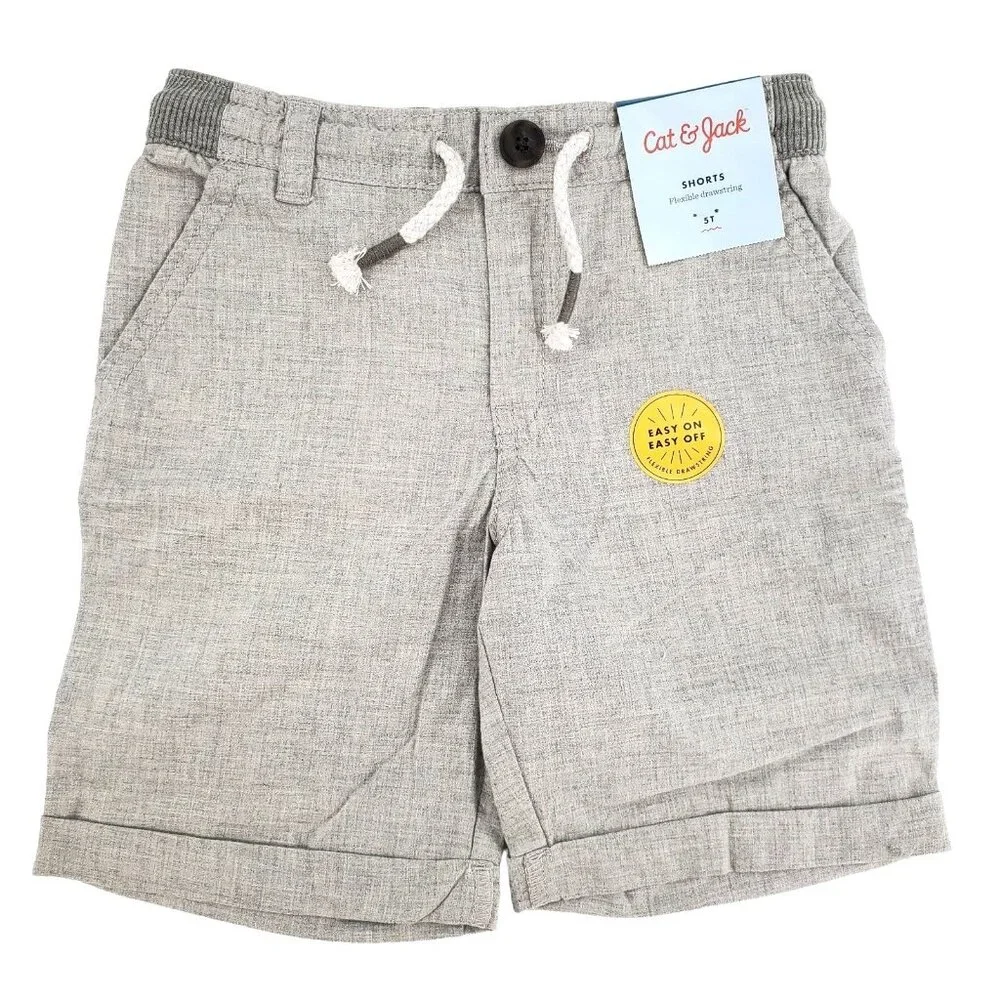 Cat & Jack Toddler 4T 5T Outfit Top Shorts Bundle Shirt Casual Breathable Summer